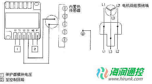 copeland谷轮压缩机保护模块电路图